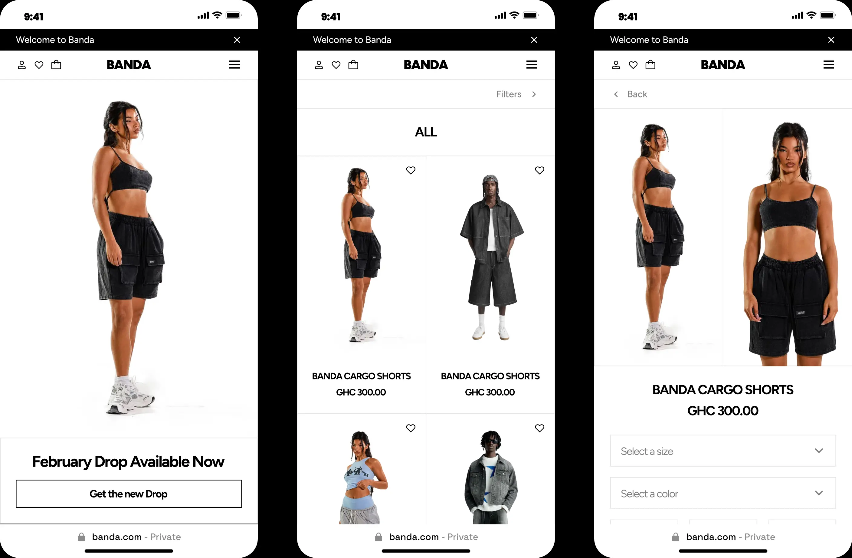 banda mobile ui