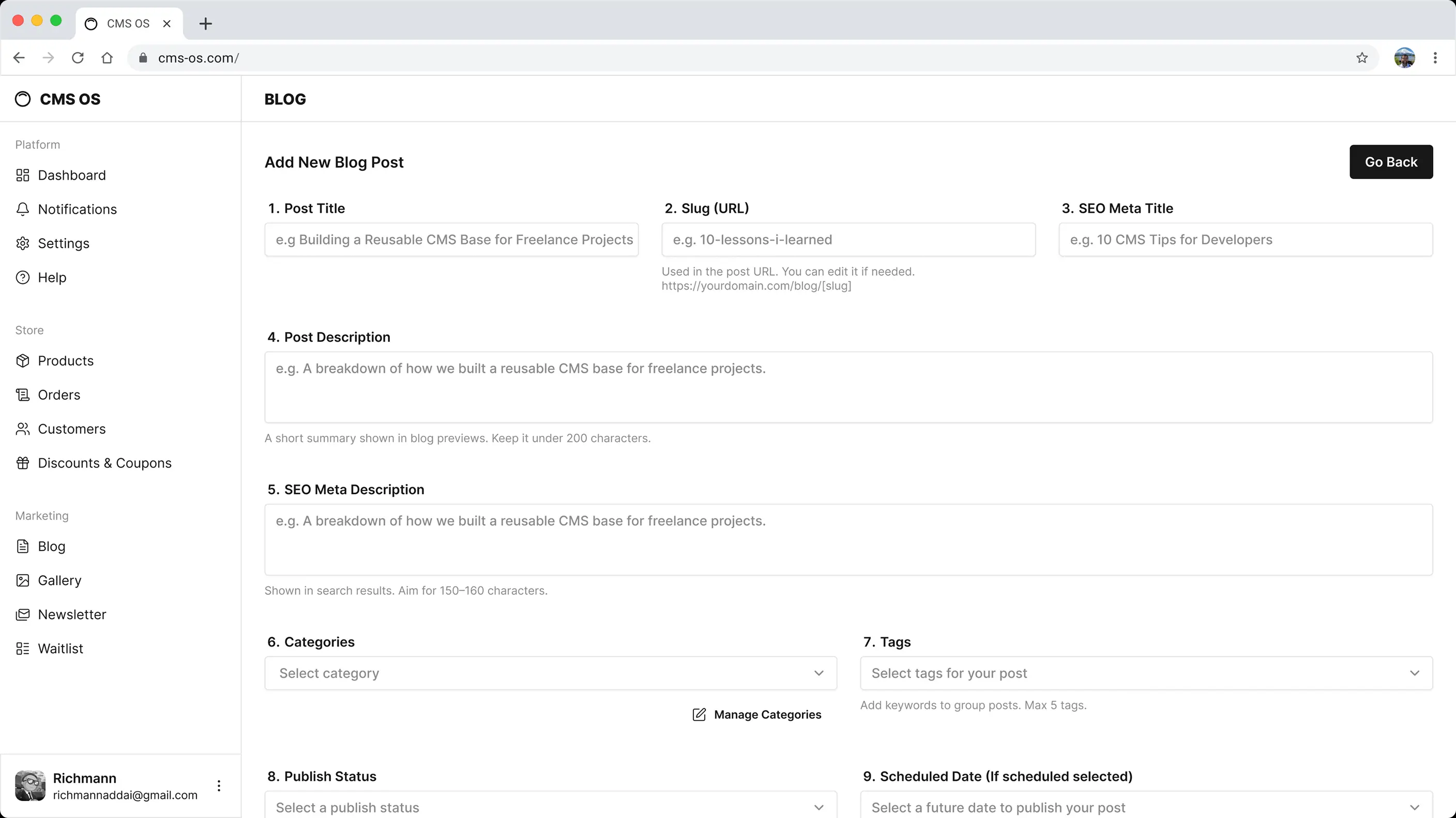 cms os blog