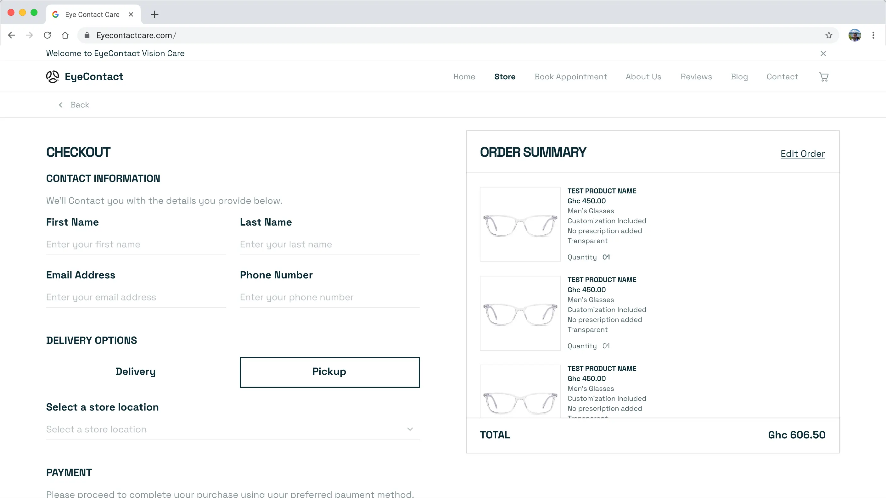 ecvc checkout