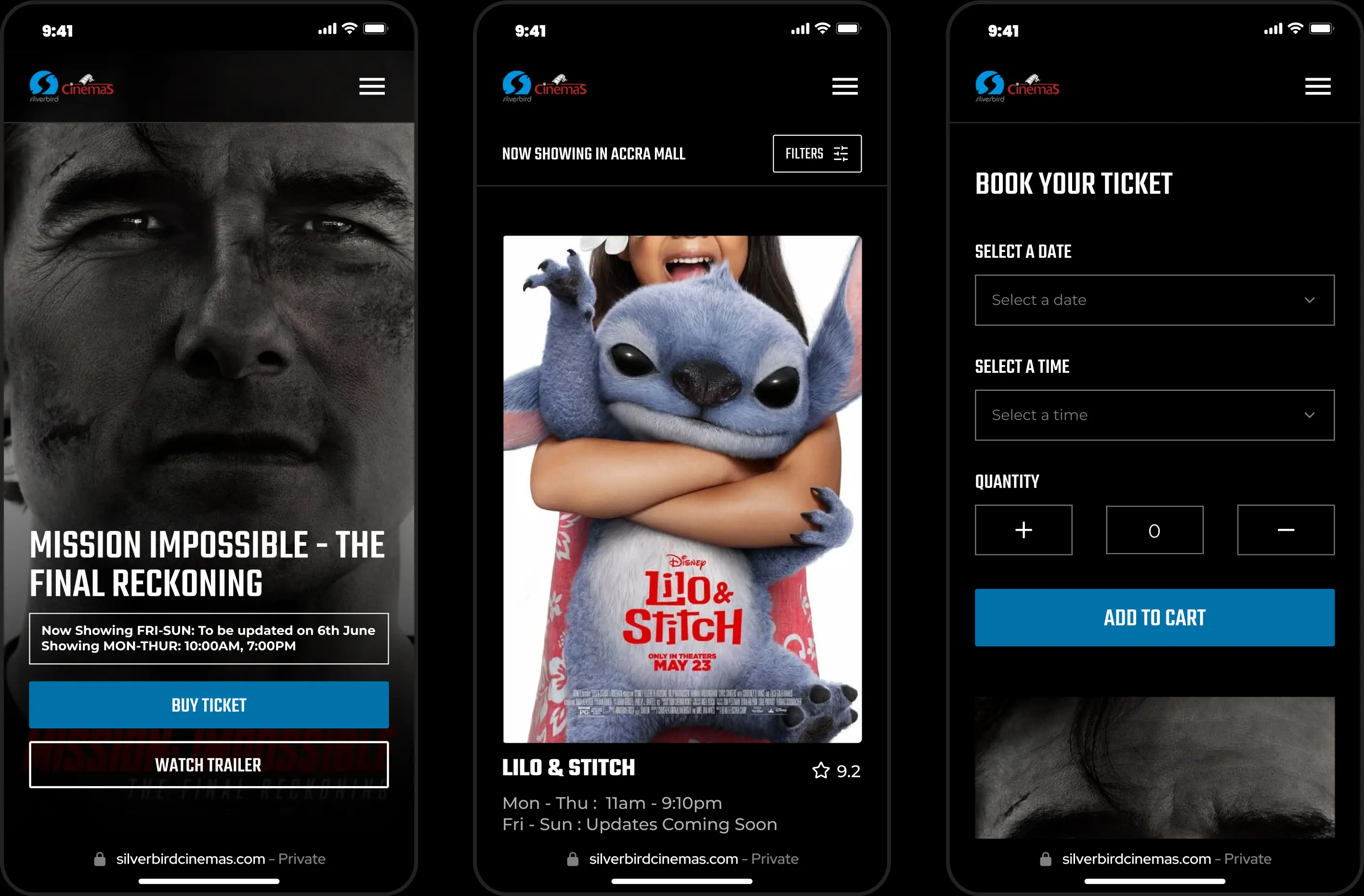 silverbird mobile ui
