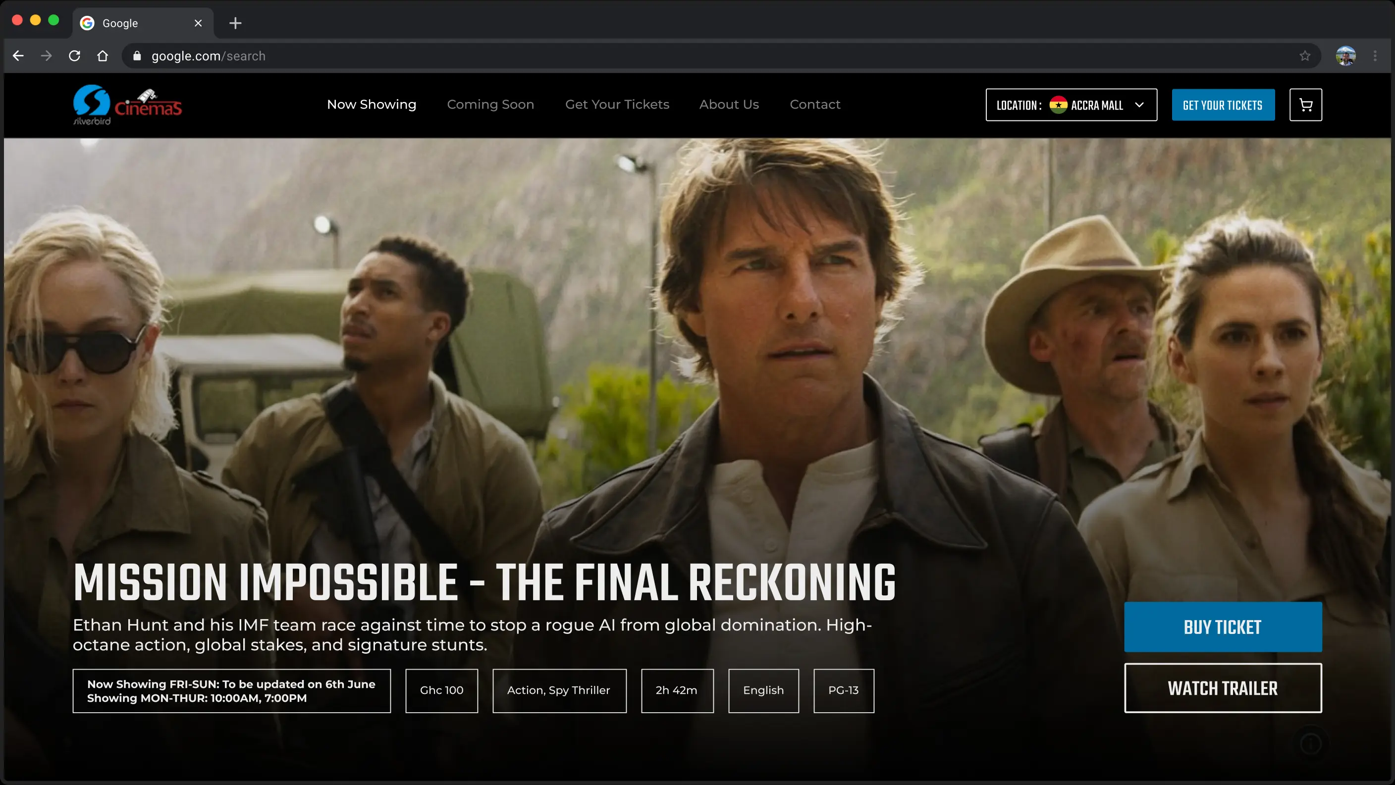 silverbird now showing