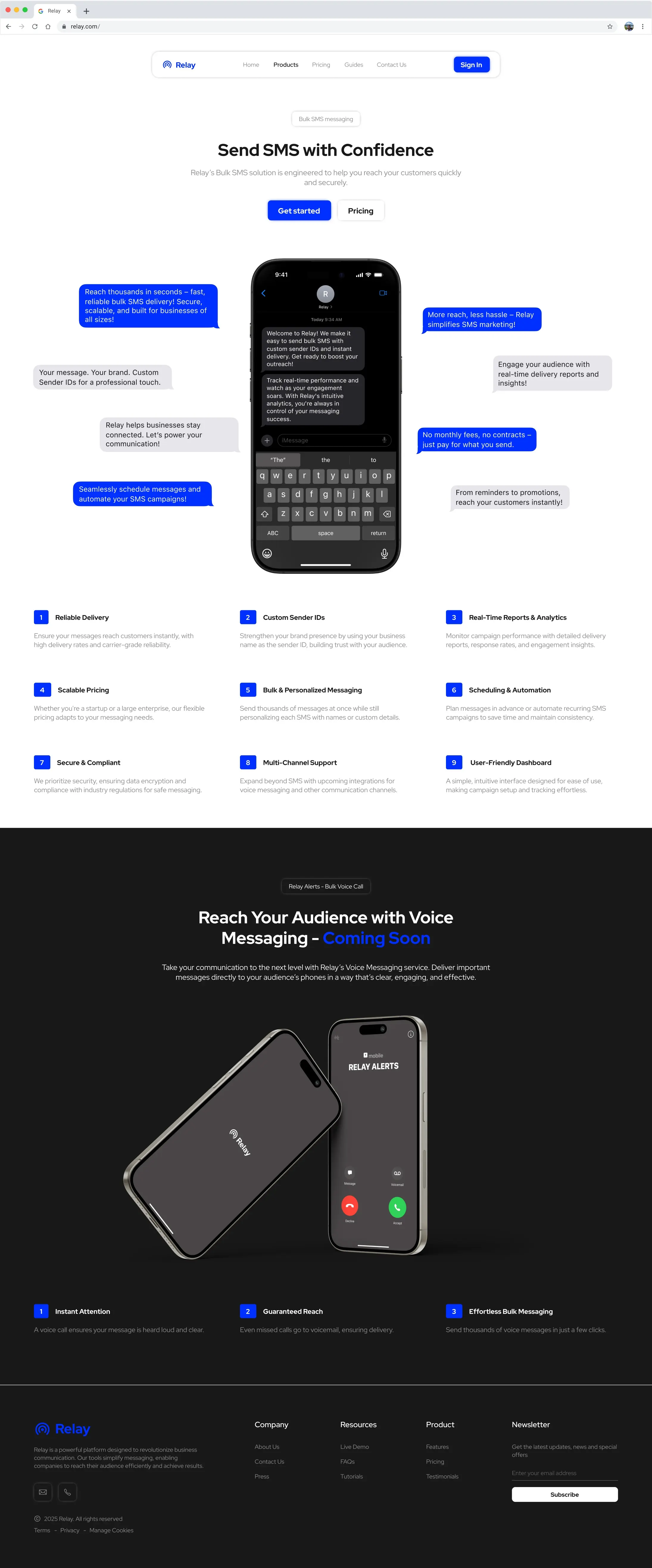 Relay Products Page image